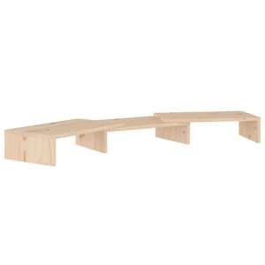 Stojan na monitor 80 x 24 x 10,5 cm masivní borové dřevo - obrázek 2