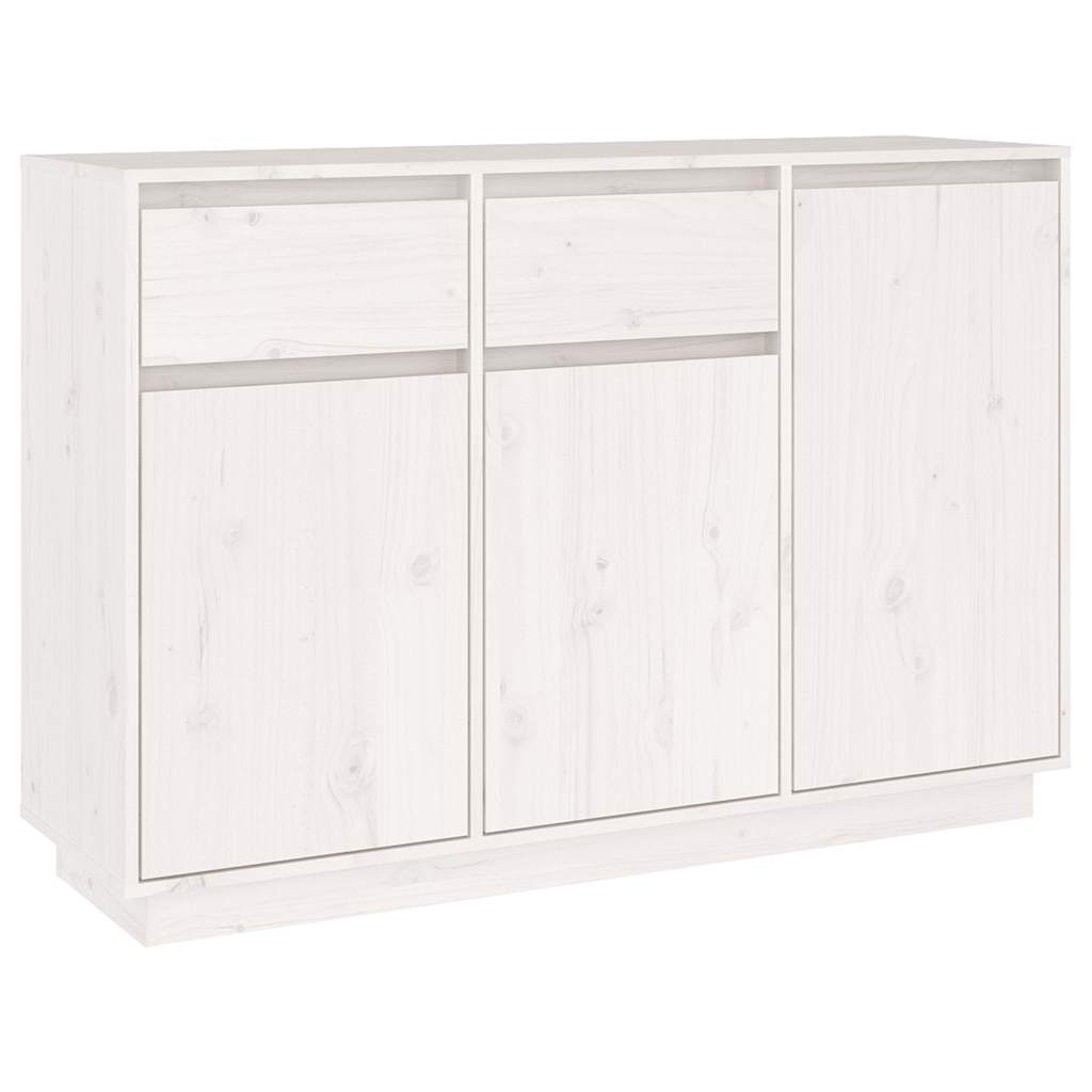 vidaXL Příborník bílý 110 x 34 x 75 cm masivní borové dřevo
