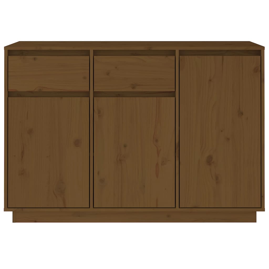 

vidaXL Dressoir 110x34x75 cm massief grenenhout honingbruin