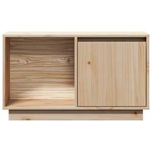 TV skříňka 74 x 35 x 44 cm masivní borové dřevo - obrázek 4