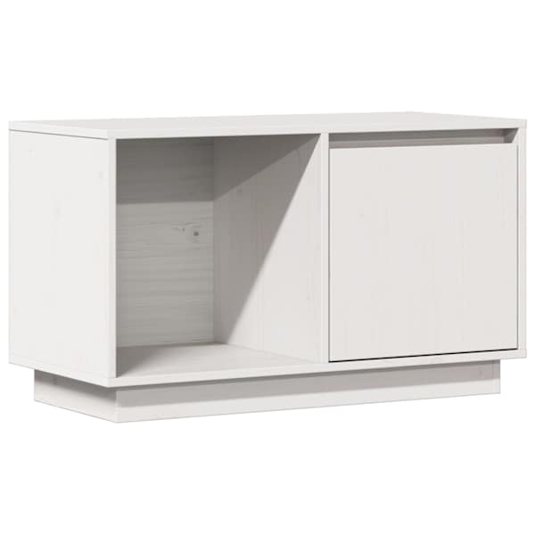 vidaXL telerikapp, valge, 74 x 35 x 44 cm, m&auml;nnipuit