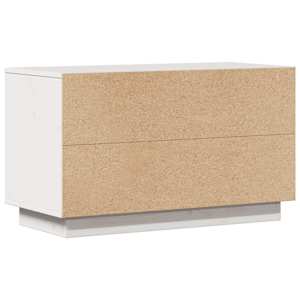 TV skříňka bílá 74 x 35 x 44 cm masivní borové dřevo - obrázek 7