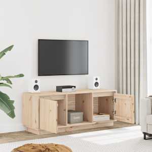 TV skříňka 110,5 x 35 x 44 cm masivní borové dřevo - obrázek 2