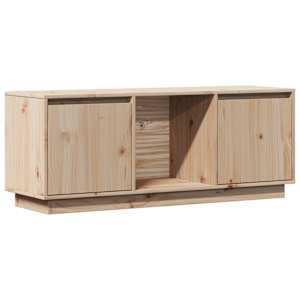 TV skříňka 110,5 x 35 x 44 cm masivní borové dřevo - obrázek 3