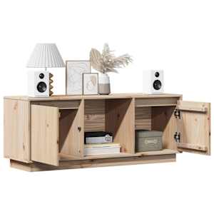 TV skříňka 110,5 x 35 x 44 cm masivní borové dřevo - obrázek 4