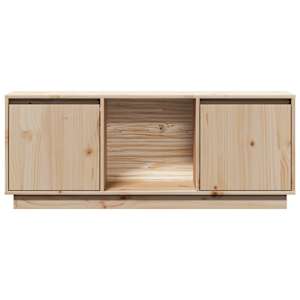 TV skříňka 110,5 x 35 x 44 cm masivní borové dřevo - obrázek 5