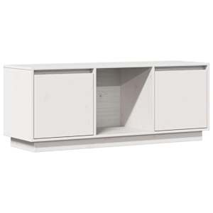 vidaXL telerikapp, valge, 110,5 x 35 x 44 cm, m&auml;nnipuit