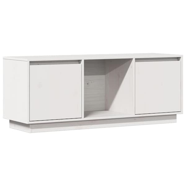 vidaXL telerikapp, valge, 110,5 x 35 x 44 cm, m&auml;nnipuit