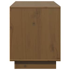 TV skříňka medově hnědá 110,5 x 35 x 44 cm masivní borové dřevo - obrázek 7