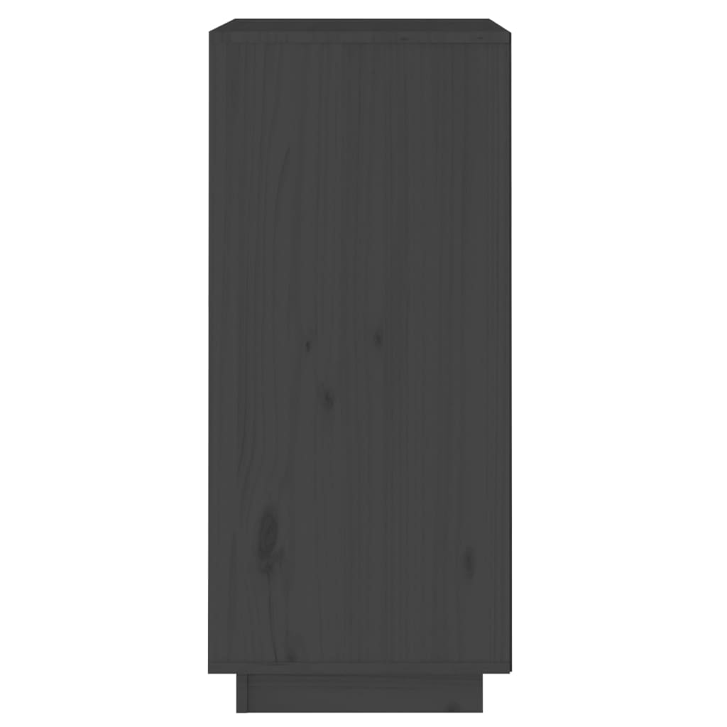 Příborník šedý 38 x 35 x 80 cm masivní borové dřevo