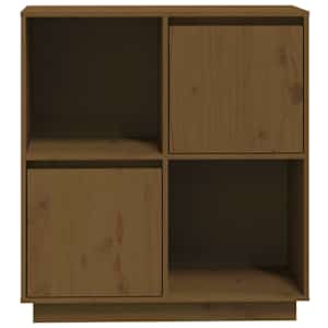 Příborník medově hnědý 74 x 35 x 80 cm masivní borové dřevo - obrázek 6