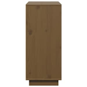 Příborník medově hnědý 110,5 x 35 x 80 cm masivní borové dřevo - obrázek 8