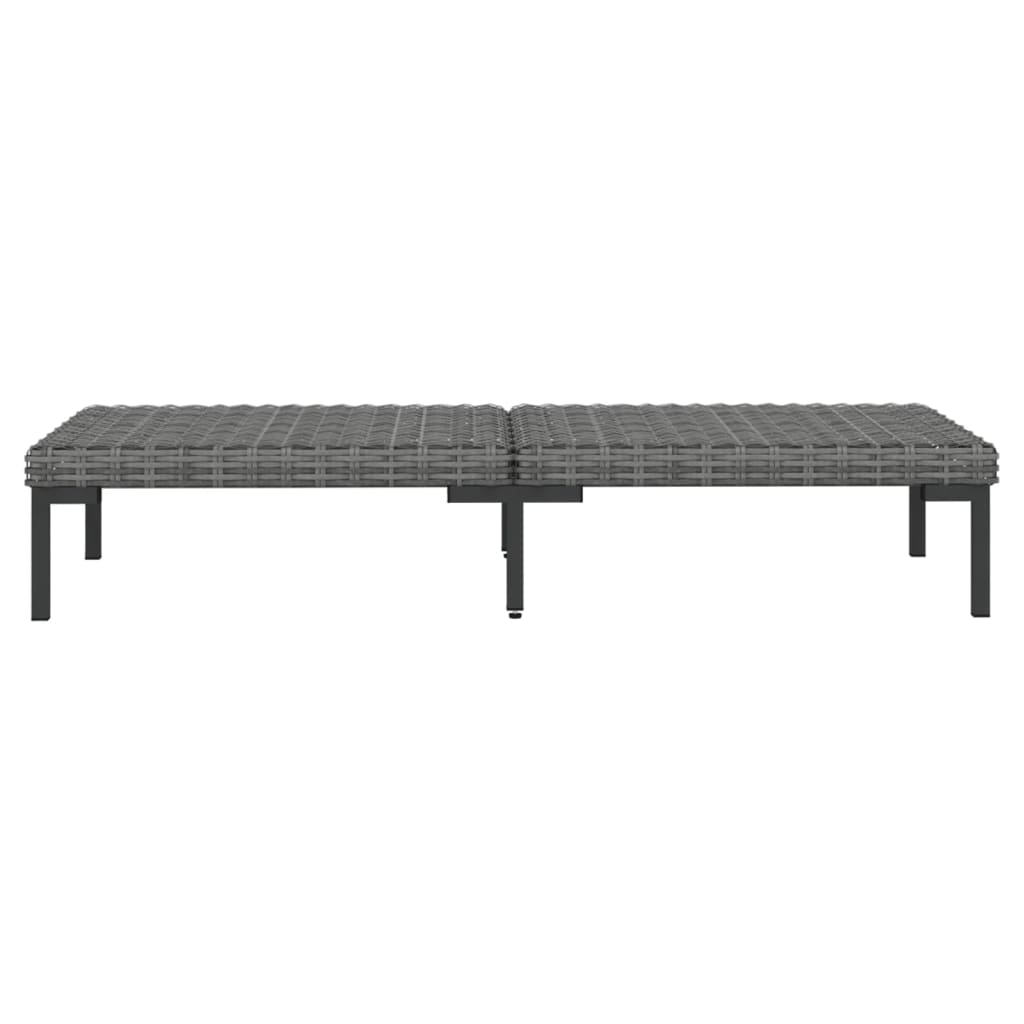 Trendy 6 Piece Poly Rattan Patio Lounge Set with Cushions vidaXL - Picture 20 of 83
