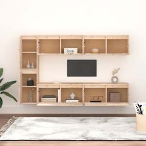 vidaXL Meubles TV 6 pcs Bois massif de pin