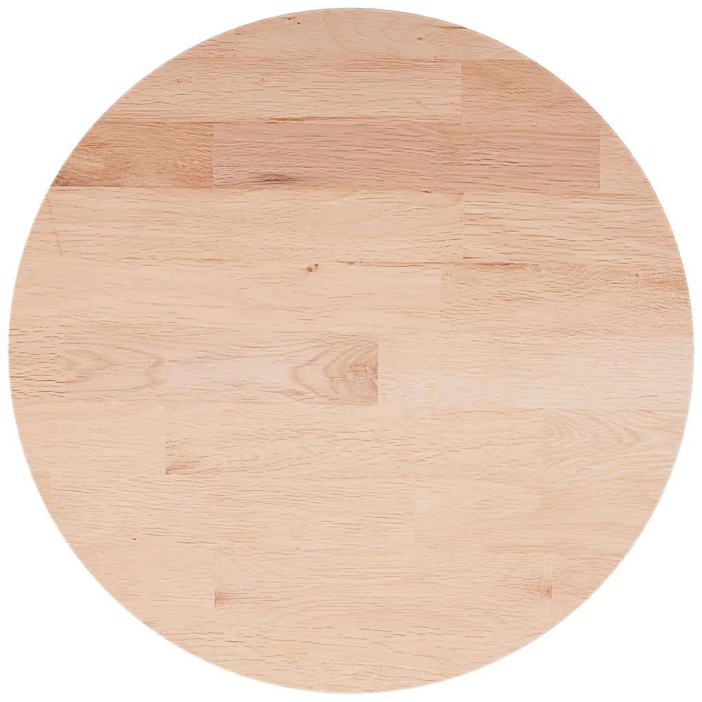 vidaXL Dessus de table rond Ø30x1,5 cm Bois de chêne massif non traité