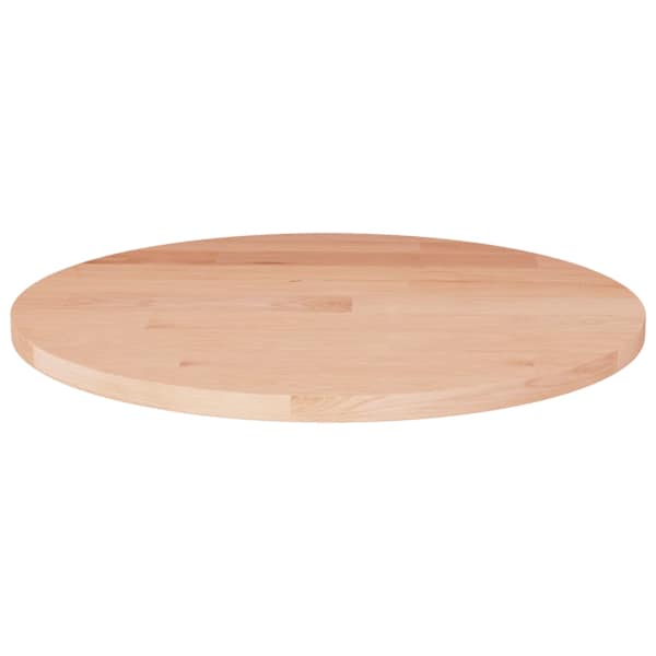 vidaXL &uuml;mmargune lauaplaat, &Oslash;50x1,5 cm, t&ouml;&ouml;tlemata tammepuit