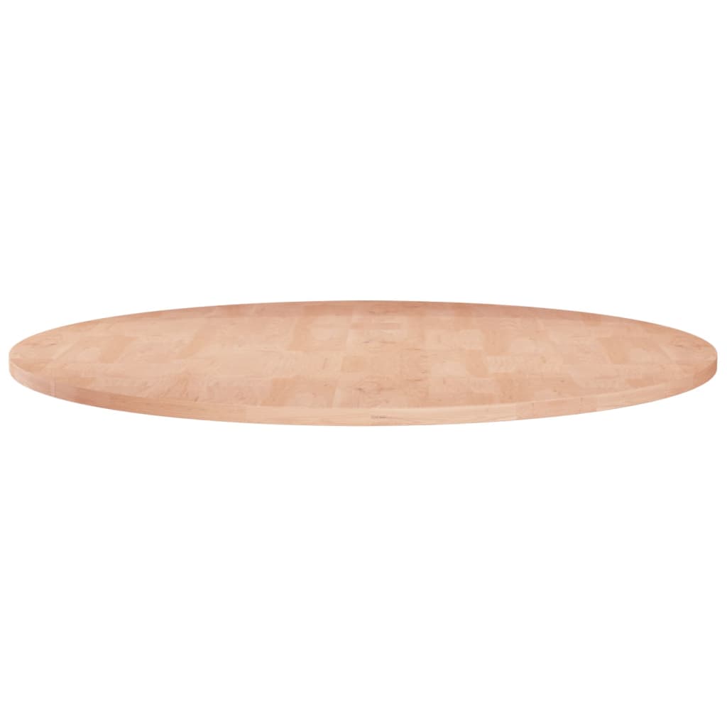 vidaXL Round Table Top Ã23.6x0.6" Untreated Solid Wood Oak