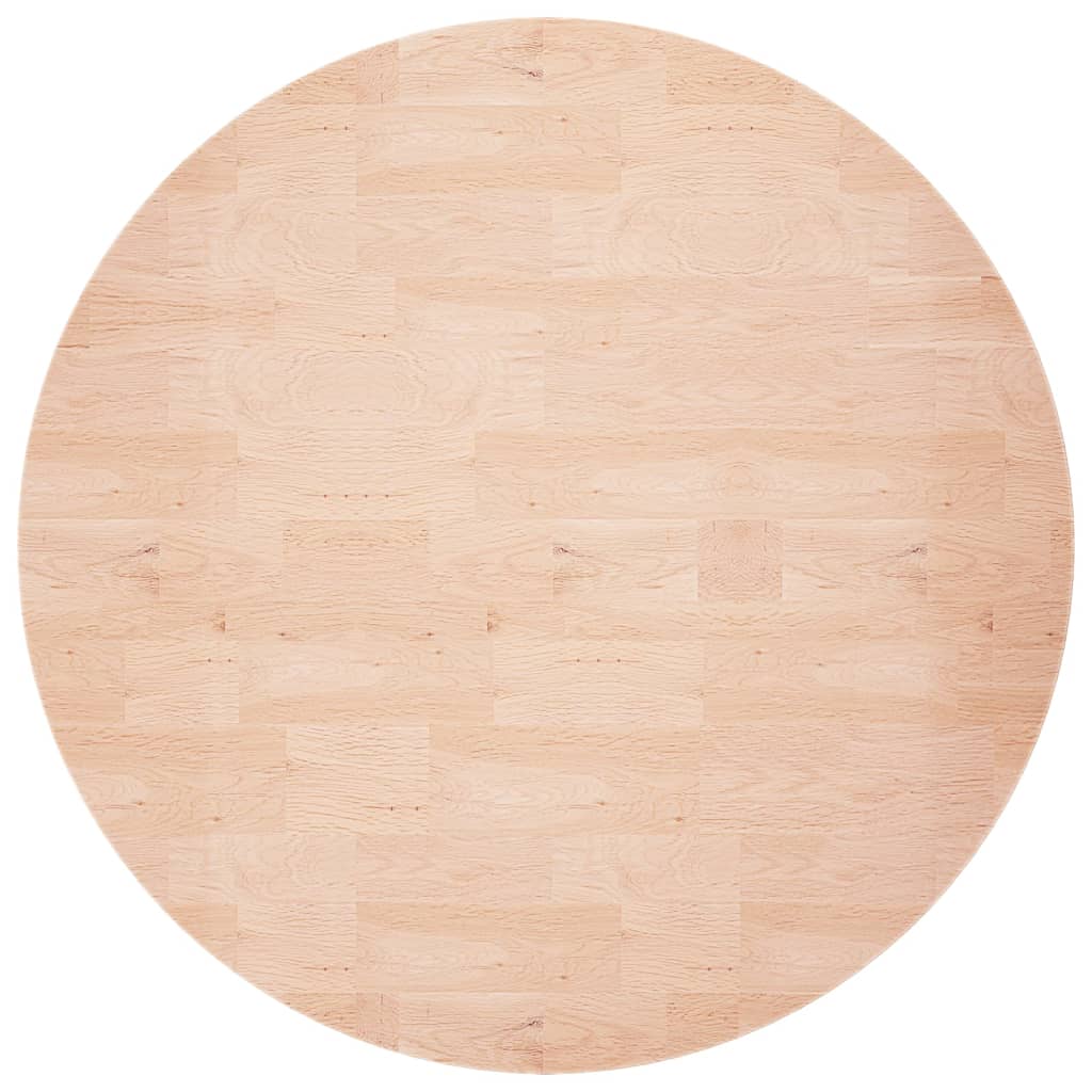 vidaXL Tafelblad rond Ø60x1,5 cm onbehandeld massief eikenhout afbeelding