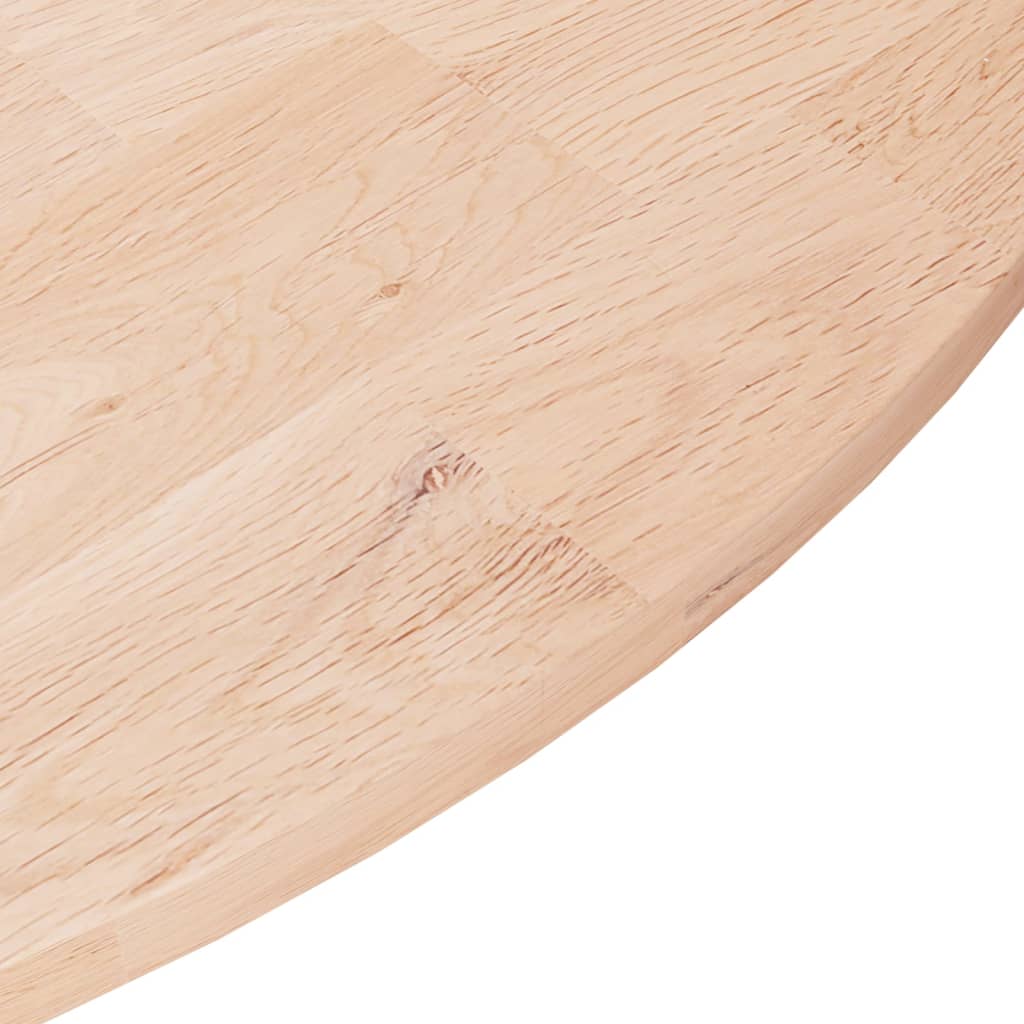 Kulatá stolní deska Ø60x1,5 cm masivní dub bez povrchové úpravy