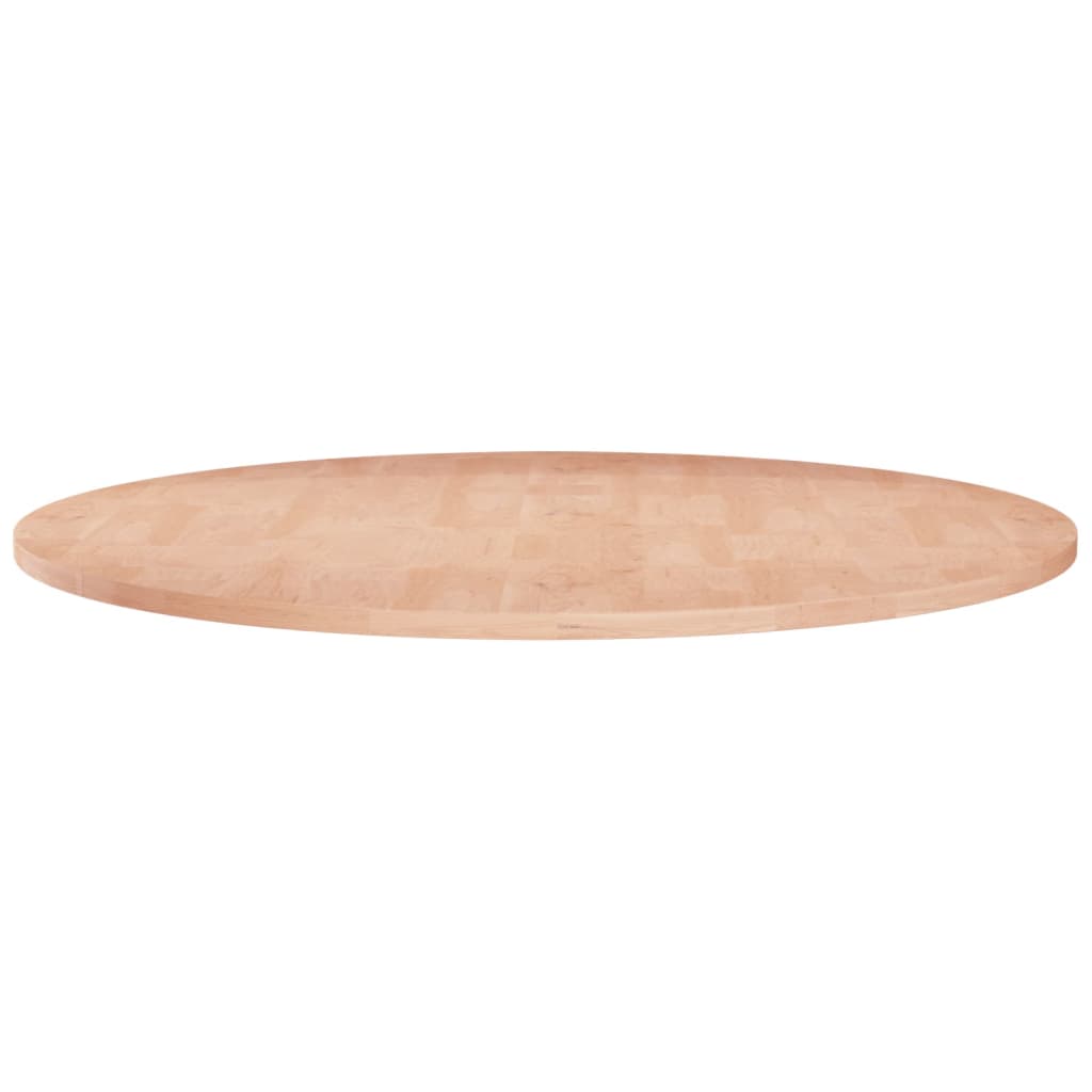 Runde Tischplatte Ø70×1,5 cm Unbehandeltes Massivholz Eiche