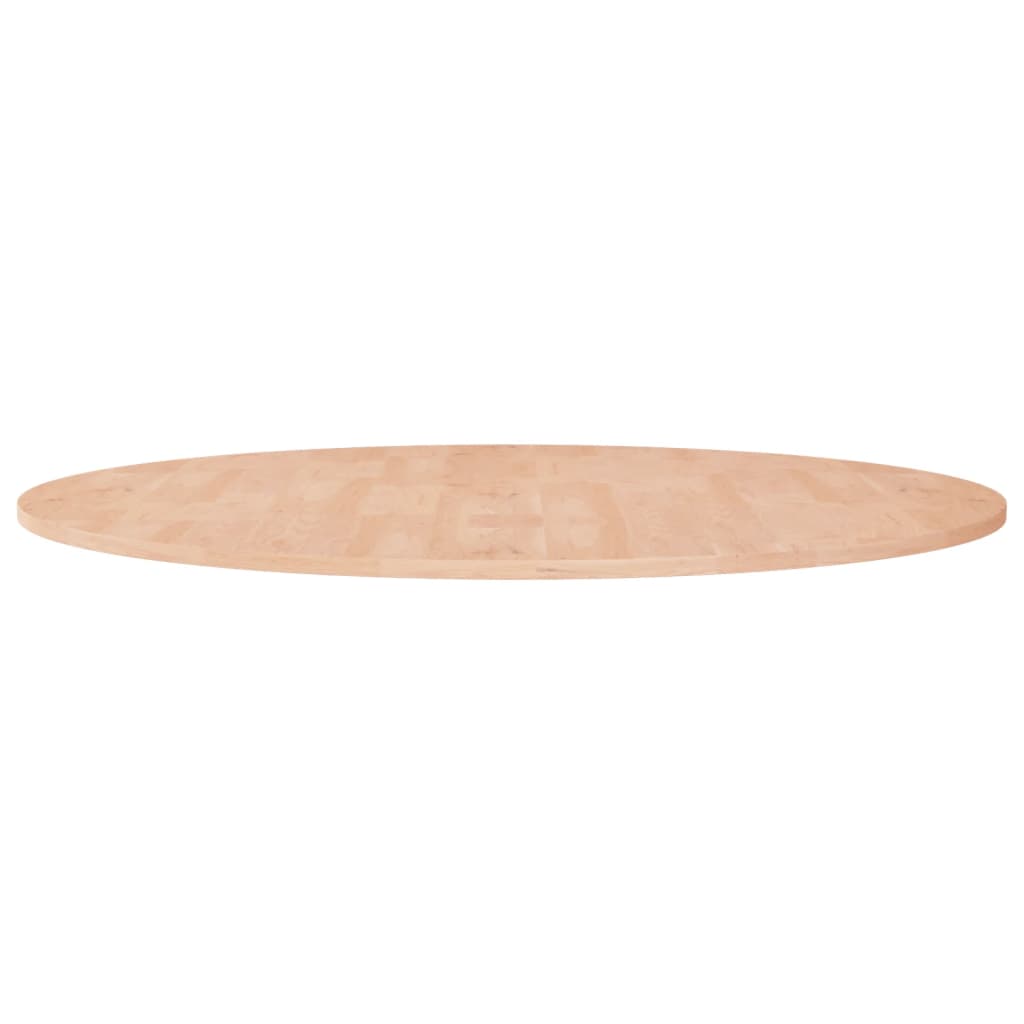 Kulatá stolní deska Ø90x1,5 cm masivní dub bez povrchové úpravy