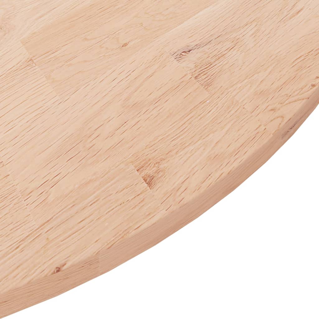 Kulatá stolní deska Ø90x1,5 cm masivní dub bez povrchové úpravy