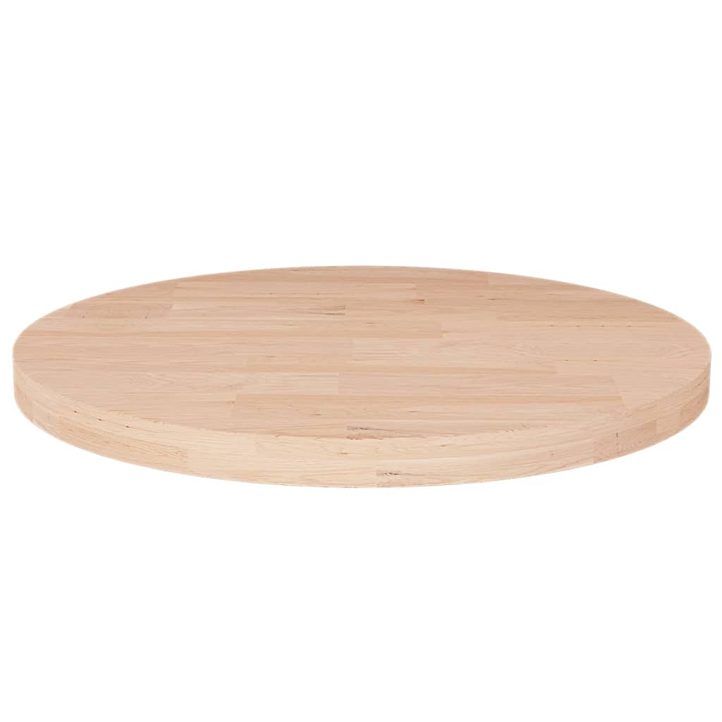 Dessus de table rond Ø40x2,5 cm Bois de chêne massif non traité