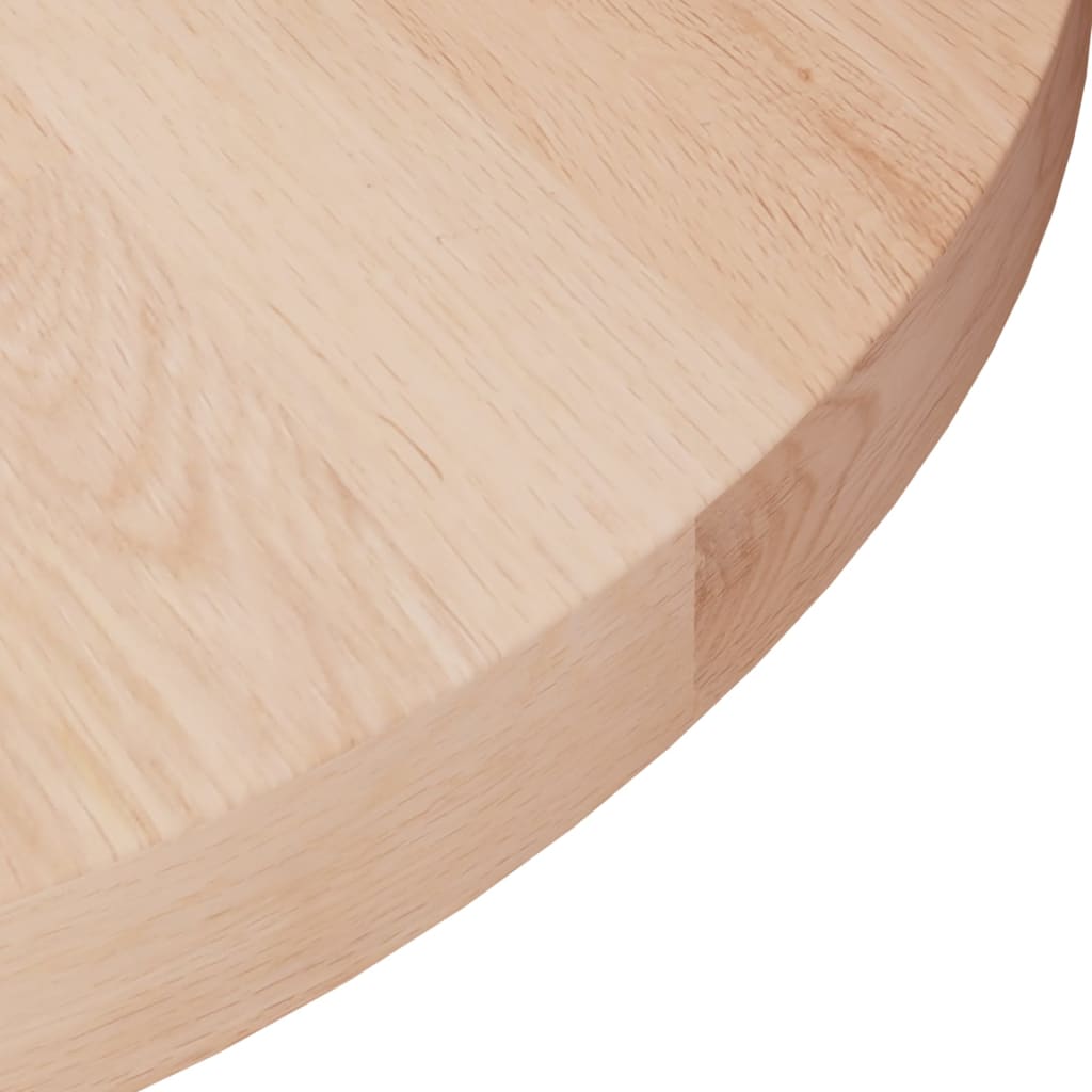 Kulatá stolní deska Ø40x2,5 cm masivní dub bez povrchové úpravy