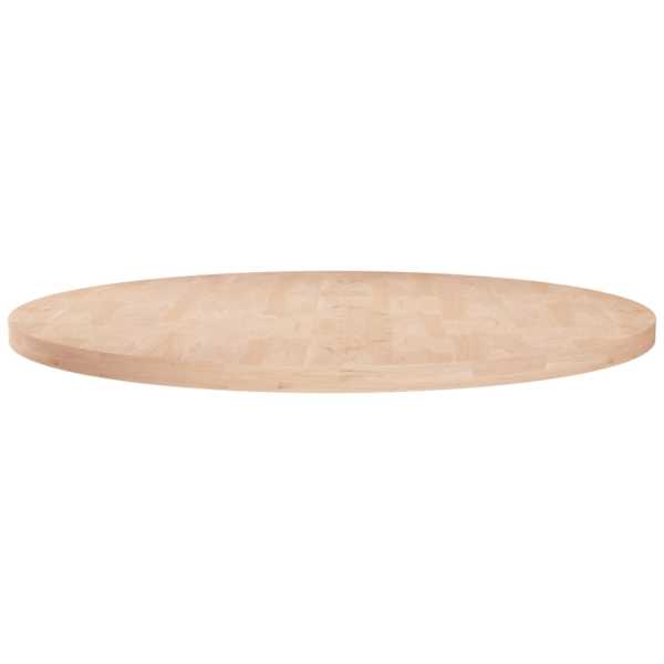 vidaXL &uuml;mmargune lauaplaat, &Oslash;60 x 2,5 cm, t&ouml;&ouml;tlemata tammepuit