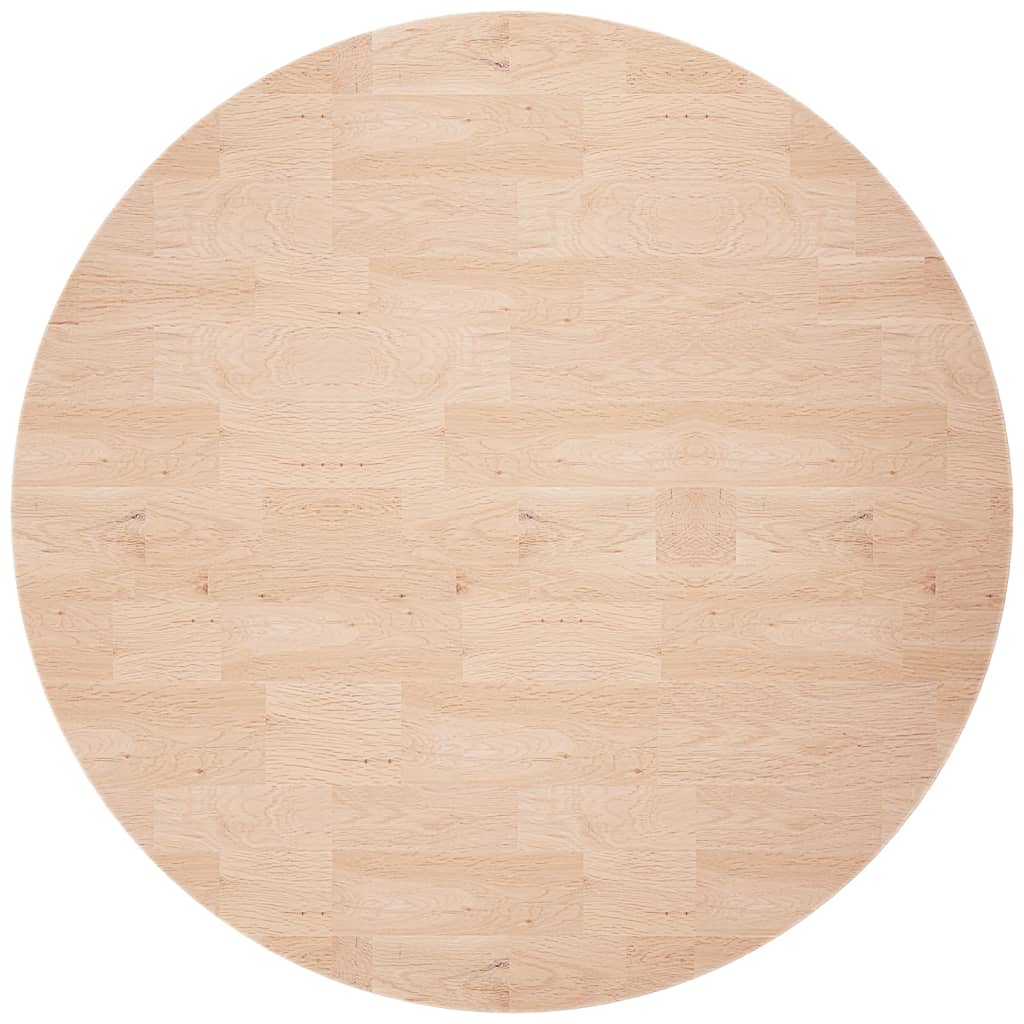 vidaXL Okrúhla stolová doska Ø60x2,5 cm neošetrený dubový masív