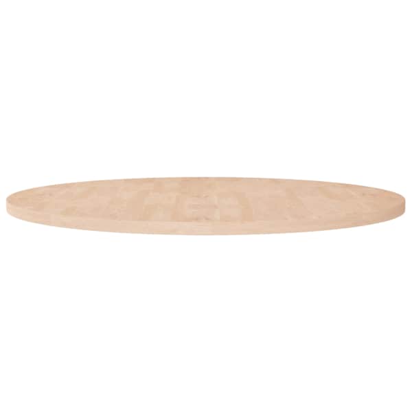 vidaXL &uuml;mmargune lauaplaat, &Oslash;90 x 2,5 cm, t&ouml;&ouml;tlemata tammepuit