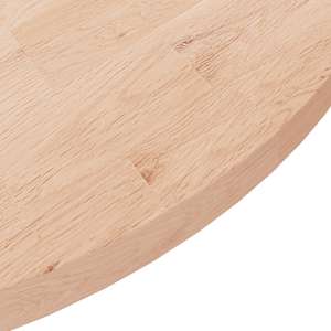 Kulatá stolní deska Ø90x2,5 cm masivní dub bez povrchové úpravy - obrázek 3