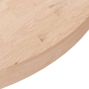 Kulatá stolní deska Ø 90x4 cm masivní dub bez povrchové úpravy - obrázek 3