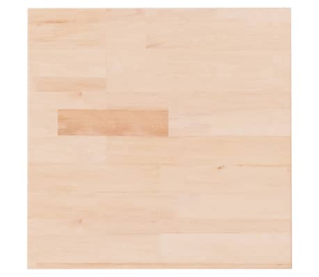 vidaXL Blat de masă pătrat, 40x40x1,5 cm, lemn masiv stejar netratat