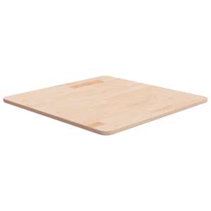 Kvadratna mizna plošča 60x60x1,5 cm neobdelana trdna hrastovina