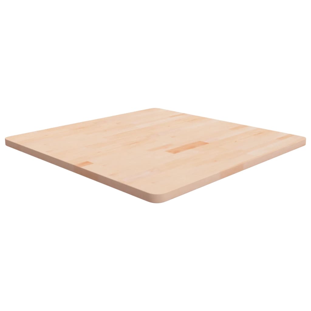 Dessus de table carré 80x80x2,5 cm Bois chêne massif non traité