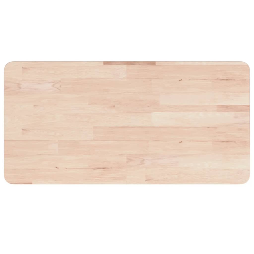 vidaXL Piano Bagno 80x40x2,5 cm in Legno Massello Non Trattato