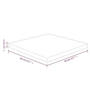 Čtvercová stolní deska 100x20x2,5cm masivní dub bez úprav - obrázek 4