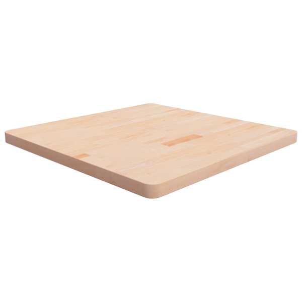 vidaXL ruudukujuline lauaplaat, 80 x 80 x 4 cm, t&ouml;&ouml;tlemata tammepuit