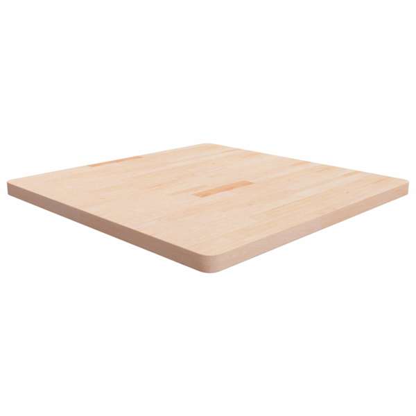vidaXL ruudukujuline lauaplaat, 90 x 90 x 4 cm, t&ouml;&ouml;tlemata tammepuit