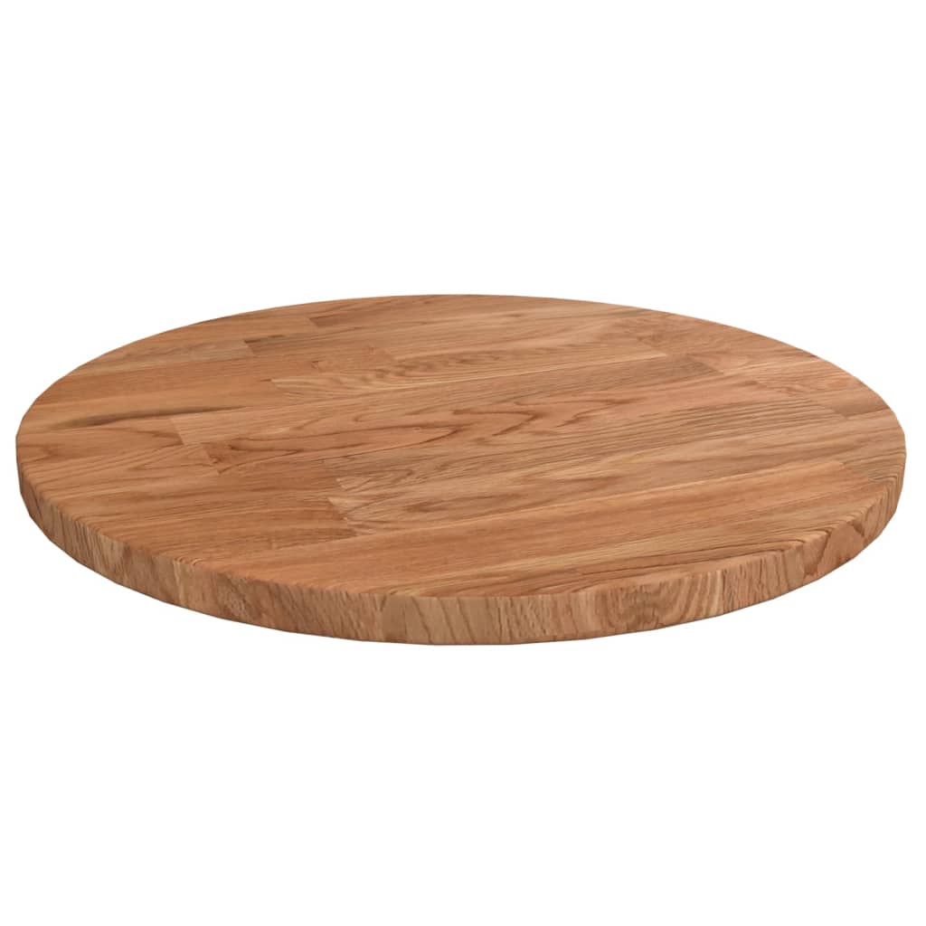 Dessus de table rond Marron clair Ø30x1,5 cm Bois chêne traité