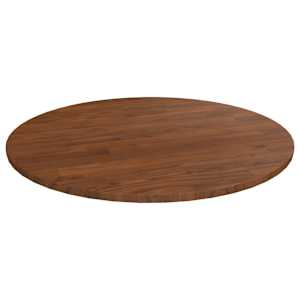 Kulatá stolní deska tmavě hnědá Ø60x1,5 cm ošetřený masivní dub - obrázek 1