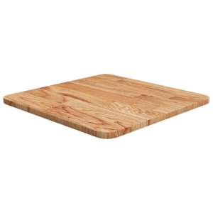 vidaXL kandiline lauaplaat, helepruun, 40x40x1,5 cm, t&ouml;&ouml;deldud tamm