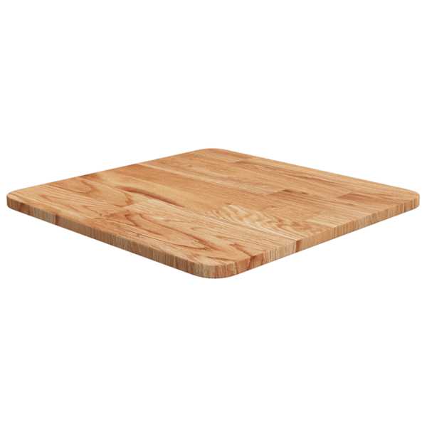 vidaXL kandiline lauaplaat, helepruun, 40x40x1,5 cm, t&ouml;&ouml;deldud tamm