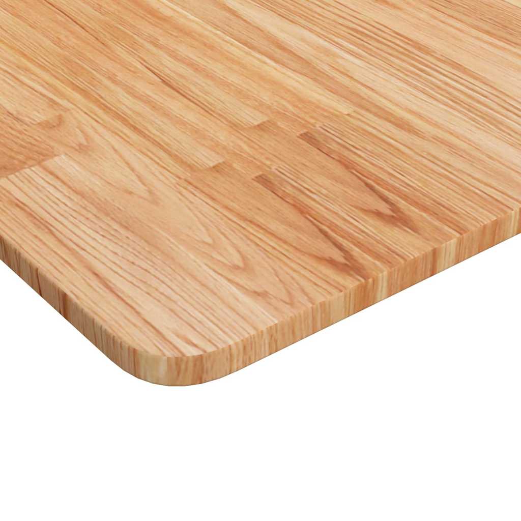 vidaXL Tafelblad vierkant 50x50x1,5cm massief eiken lichtbruin, foto 3