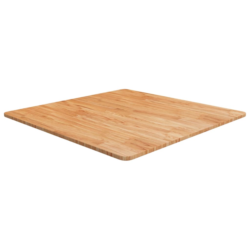 vidaXL Dessus de table carré Marron clair80x80x1,5cm Bois chêne traité