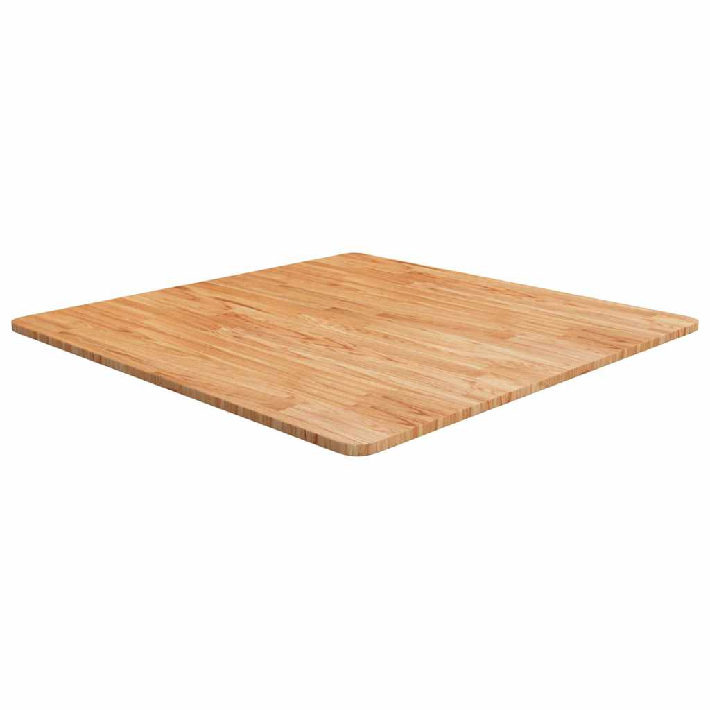 vidaXL Čtvercová stolní deska světle hnědá 80x80x1,5 cm ošetřený dub