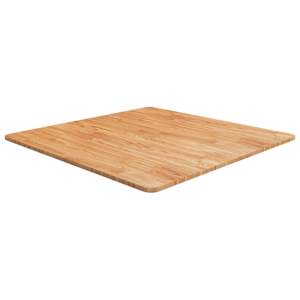 Čtvercová stolní deska světle hnědá 80x80x1,5 cm ošetřený dub - obrázek 1