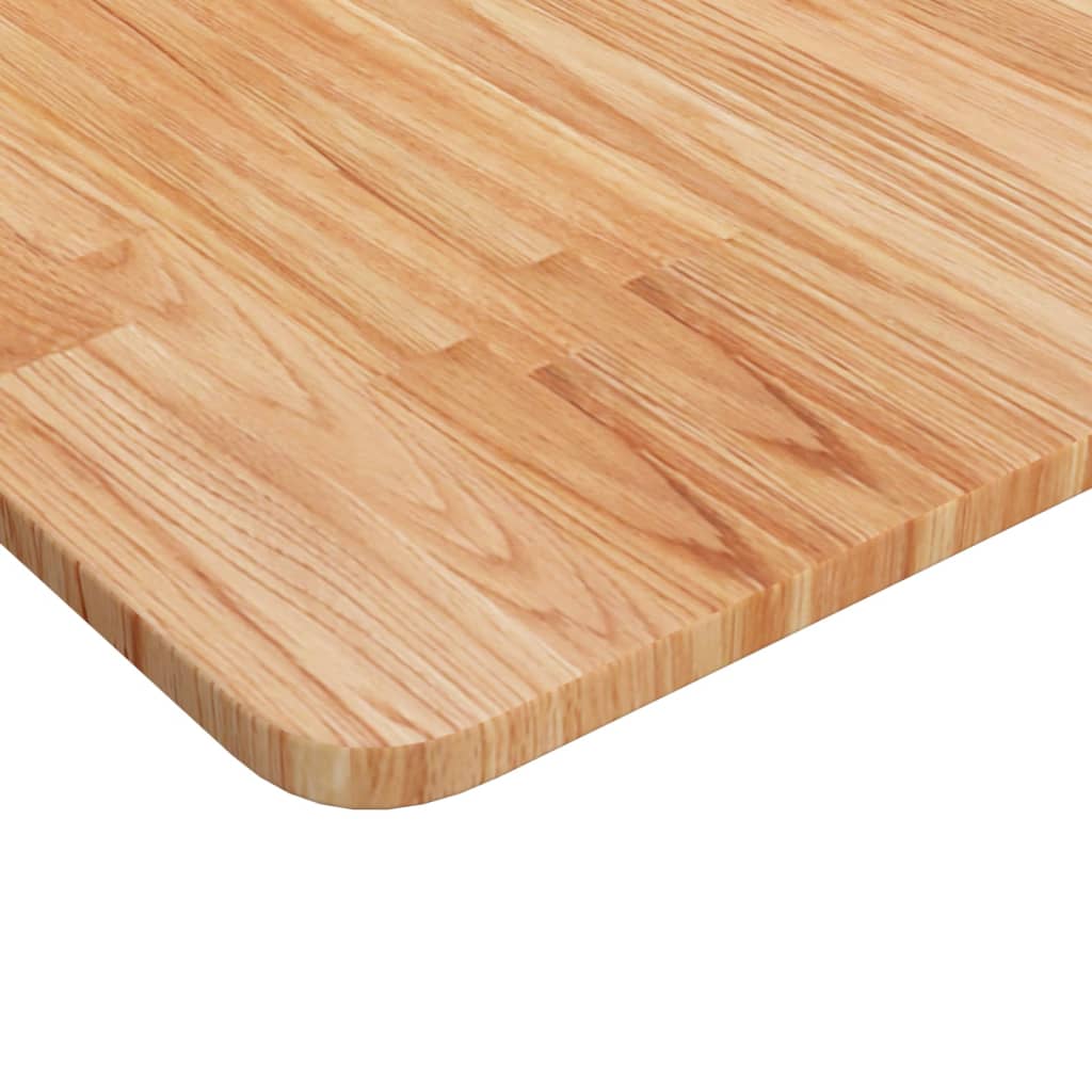 Čtvercová stolní deska světle hnědá 80x80x1,5 cm ošetřený dub
