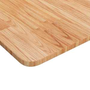 Čtvercová stolní deska světle hnědá 80x80x1,5 cm ošetřený dub - obrázek 3
